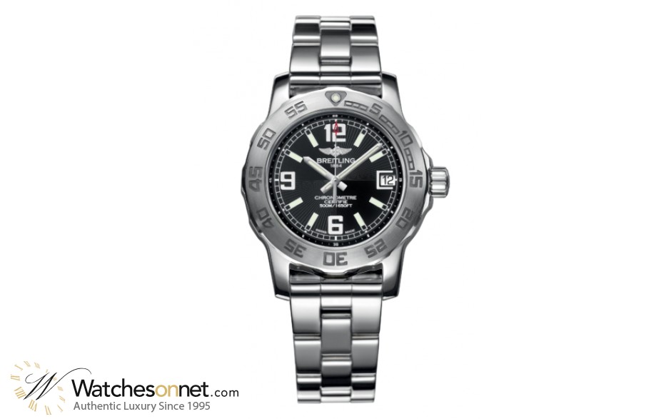 Breitling Colt  Super-Quartz Women's Watch, Stainless Steel, Black Dial, A7738711.BB51.158A
