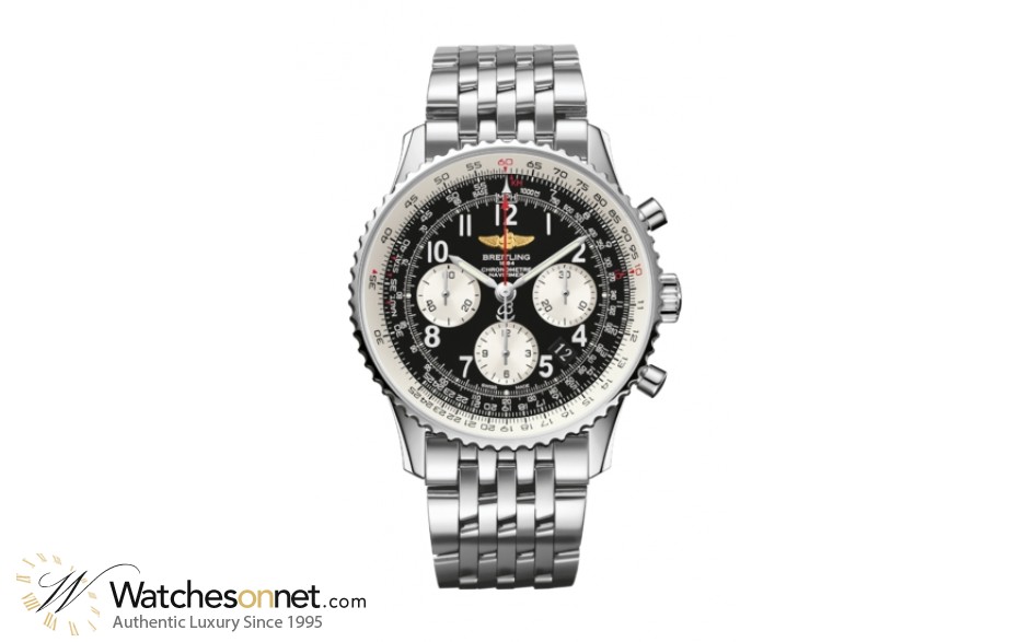 Breitling Navitimer 01  Chronograph Automatic Men's Watch, Stainless Steel, Black Dial, AB012012.BB02.447A