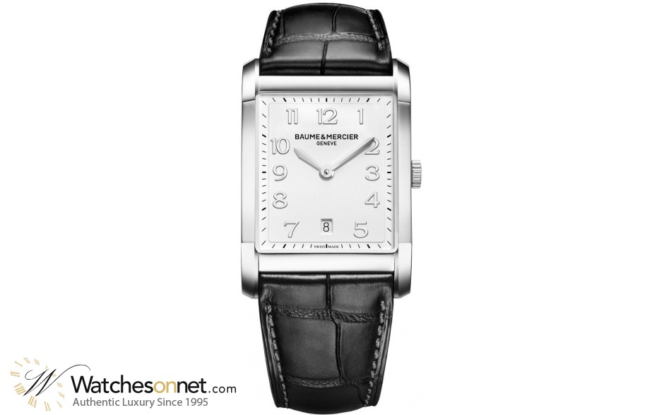Baume & Mercier Hampton Classic  Quartz Men's Watch, Stainless Steel, Silver Dial, MOA10154