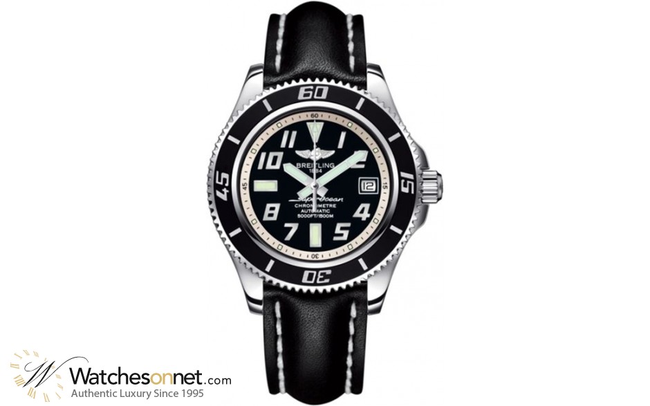 Breitling Superocean 42  Automatic Men's Watch, Stainless Steel, Black Dial, A1736402.BA29.428X