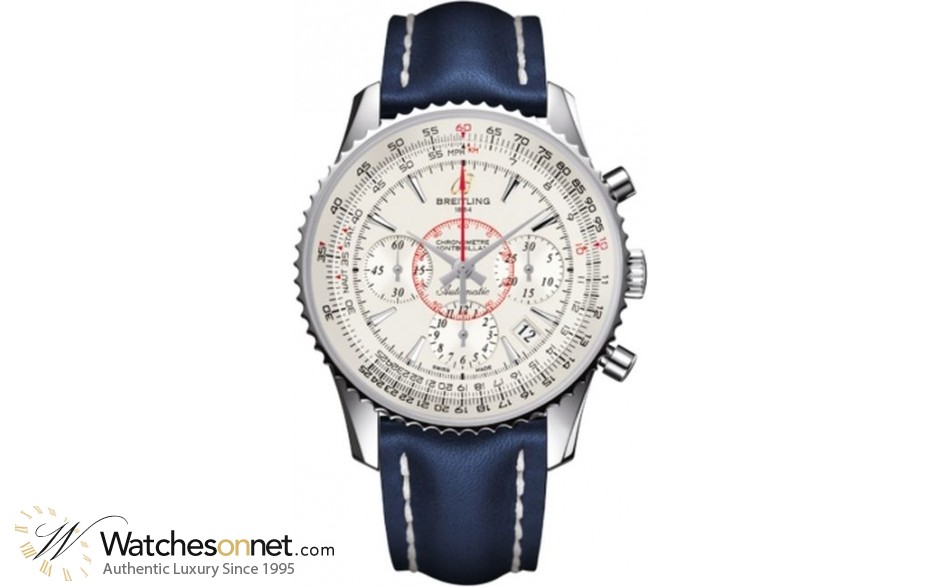 Breitling Montbrillant 01  Chronograph Automatic Men's Watch, Stainless Steel, Silver Dial, AB013012.G709.113X