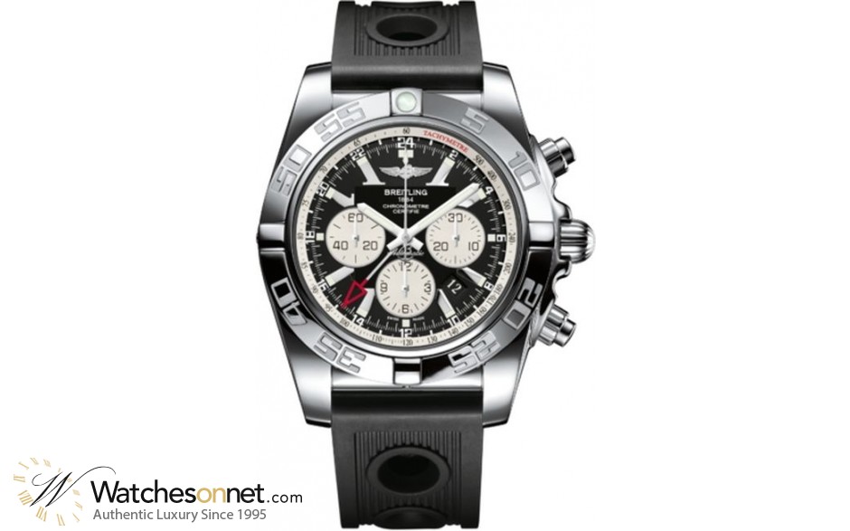 Breitling Chronomat GMT  Chronograph Automatic Men's Watch, Stainless Steel, Black Dial, AB041012.BA69.201S
