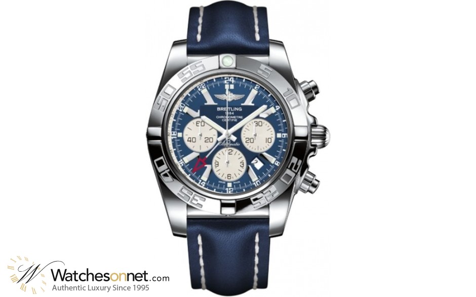 Breitling Chronomat GMT  Chronograph Automatic Men's Watch, Stainless Steel, Blue Dial, AB041012.C834.101X