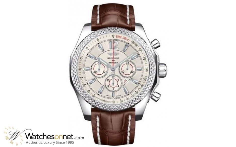 Breitling Bentley Barnato  Chronograph Automatic Men's Watch, Stainless Steel, Silver Dial, A4139021.G754.892P