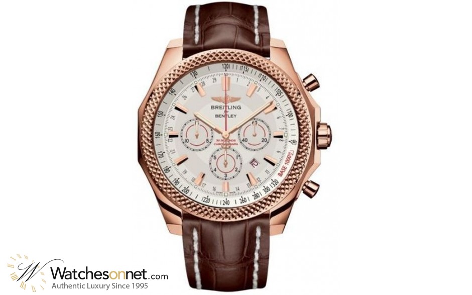 Breitling Bentley Barnato  Chronograph Automatic Men's Watch, 18K Rose Gold, Silver Dial, R2536821.G737.757P