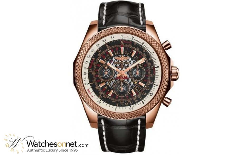Breitling Bentley B06  Chronograph Automatic Men's Watch, 18K Rose Gold, Black Dial, RB061112.BC43.761P