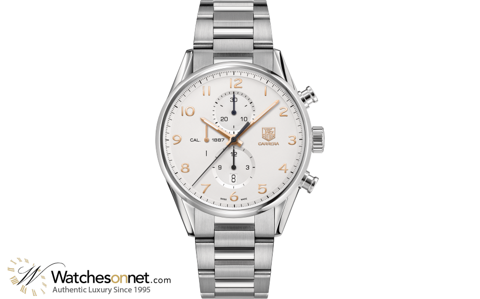 Tag Heuer Carrera  Chronograph Automatic Men's Watch, Stainless Steel, Silver Dial, CAR2012.BA0799