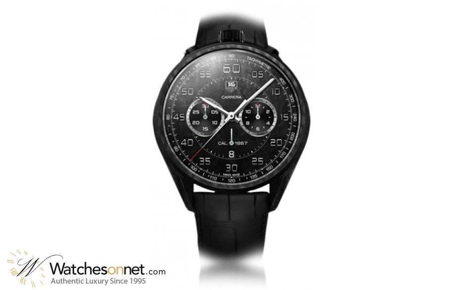 Tag Heuer Carrera  Chronograph Automatic Men's Watch, Titanium, Black Dial, CAR2C90.FC6341