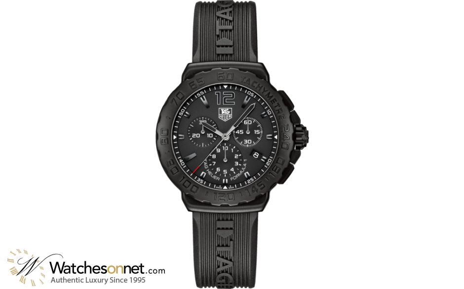 Tag Heuer Formula 1  Chronograph Quartz Men's Watch, Titanium, Black Dial, CAU1114.FT6024