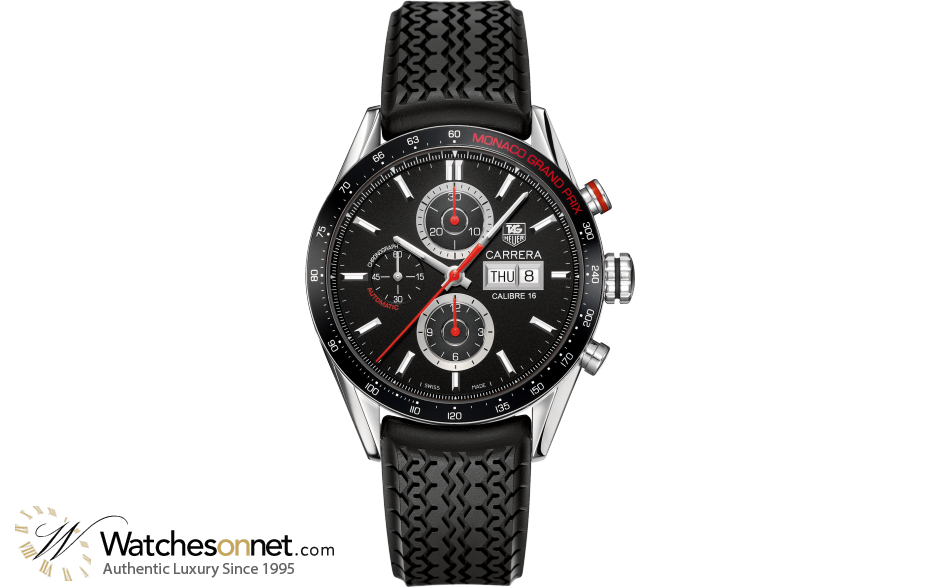 Tag Heuer Carrera  Chronograph Automatic Men's Watch, Stainless Steel, Black Dial, CV2A1F.FT6033