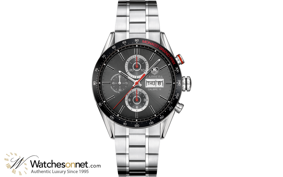 Tag Heuer Carrera  Chronograph Automatic Men's Watch, Stainless Steel, Anthracite Dial, CV2A1M.BA0796