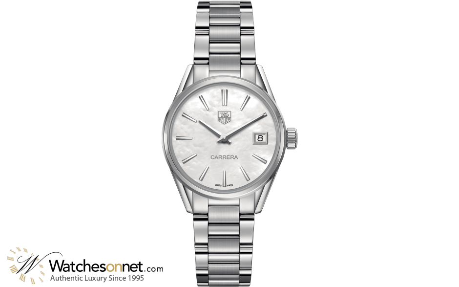 Tag Heuer Carrera  Quartz Women's Watch, Stainless Steel, Mother Of Pearl Dial, WAR1311.BA0773