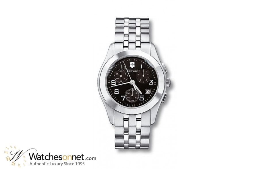 Victorinox Swiss Army Alliance  Chronograph Quartz Men's Watch, Stainless Steel, Black Dial, 241049