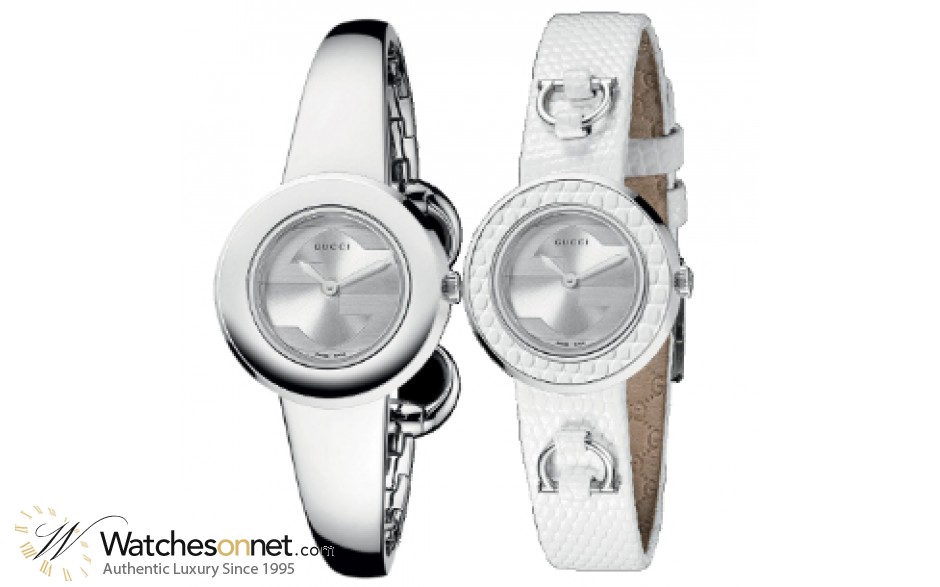 Gucci U-Play  Quartz Women's Watch, Stainless Steel, Silver Dial, YA129501