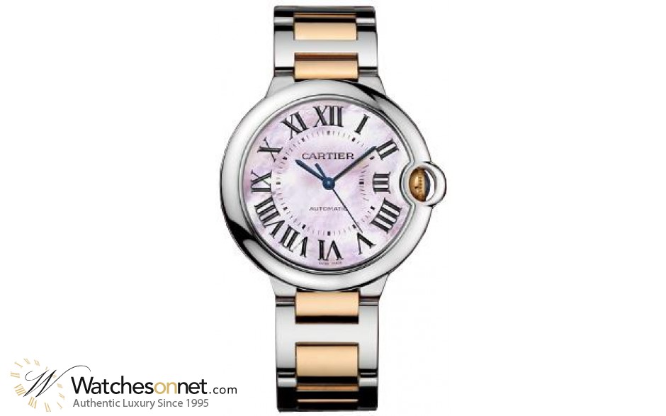 cartier watch mother of pearl