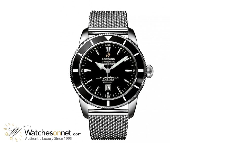 Breitling Superocean Heritage  Automatic Men's Watch, Stainless Steel, Black Dial, A1732024.B868.152A