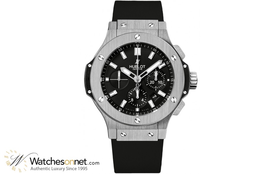 Hublot Big Bang 44mm  Chronograph Automatic Men's Watch, Stainless Steel, Black Dial, 301.SX.1170.RX