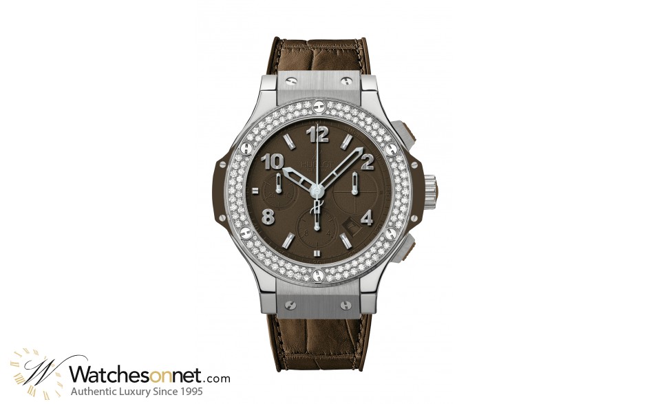 Hublot Big Bang 41mm  Chronograph Automatic Women's Watch, Stainless Steel, Brown Dial, 341.SC.5490.LR.1104