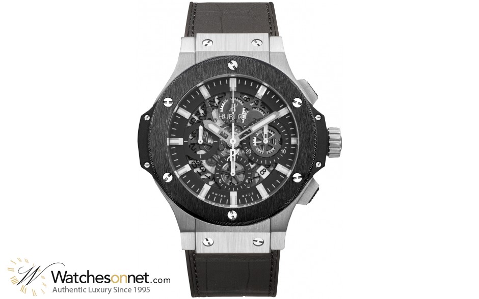 Hublot Big Bang 44mm  Chronograph Automatic Men's Watch, Stainless Steel, Black Dial, 311.SM.1170.GR