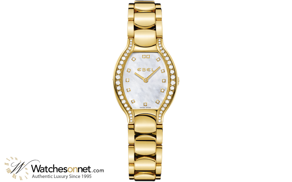 Ebel Beluga  Quartz Women's Watch, 18K Yellow Gold, Mother Of Pearl Dial, 1215920