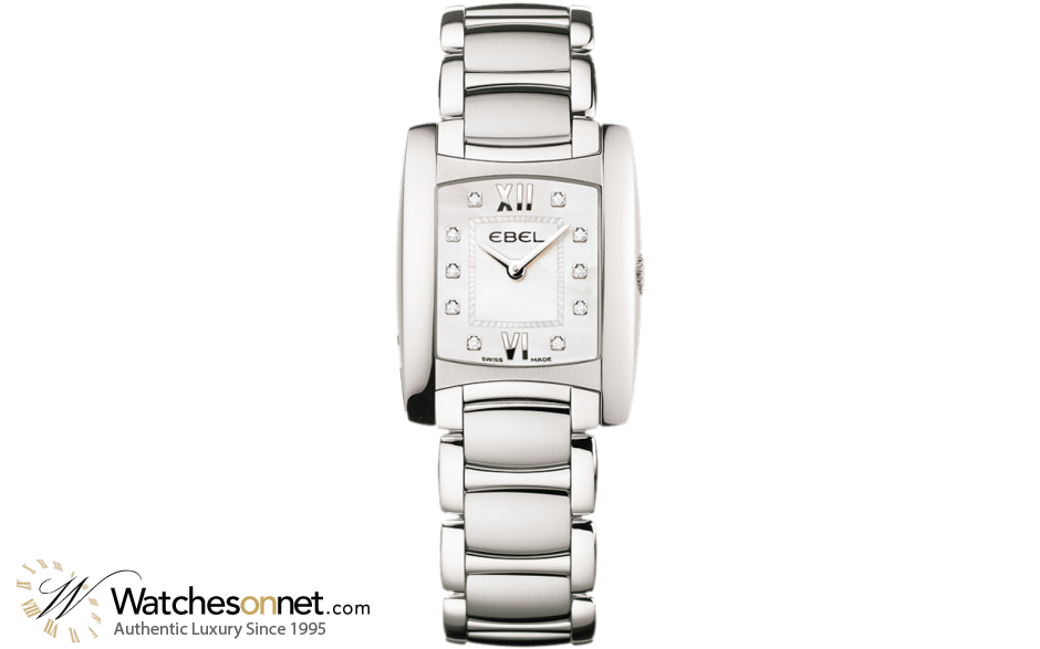 Ebel Brasilia Lady  Quartz Women's Watch, Stainless Steel, Mother Of Pearl Dial, 1215776