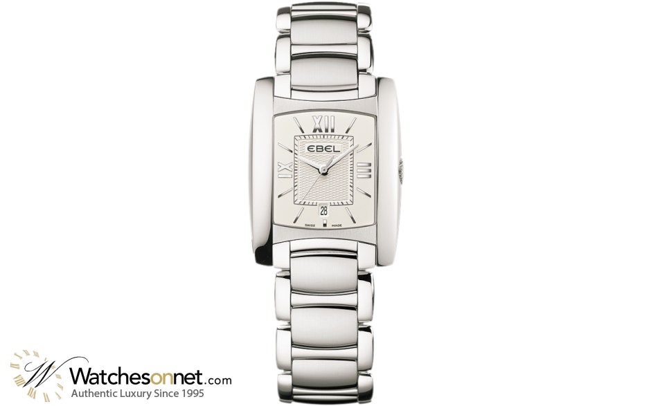 Ebel Brasilia Lady  Quartz Women's Watch, Stainless Steel, Silver Dial, 1215774