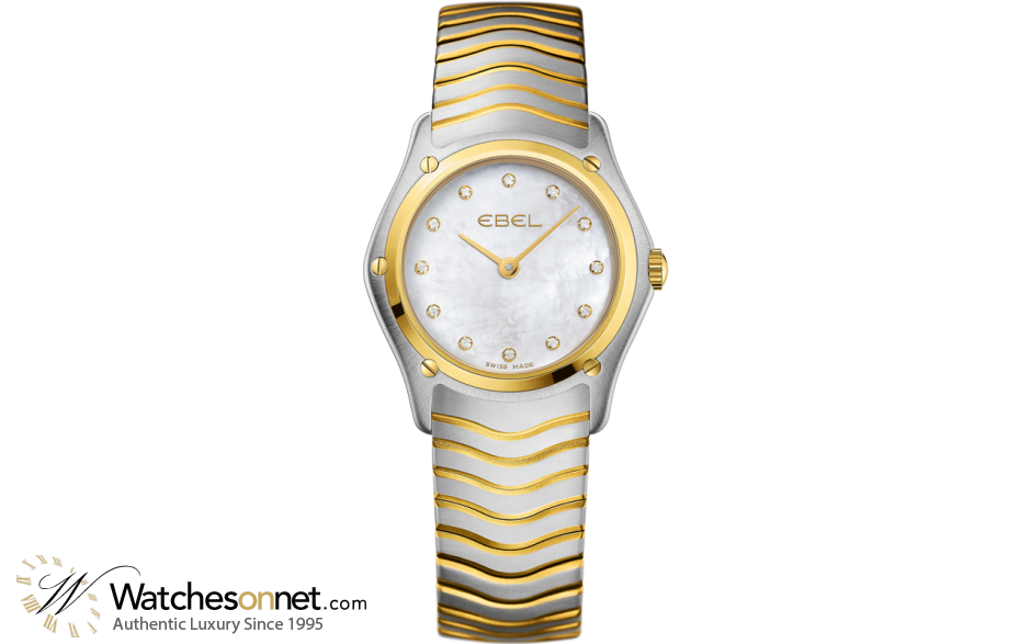 Ebel Classic Lady  Quartz Women's Watch, 18K Yellow Gold, Mother Of Pearl Dial, 1215371