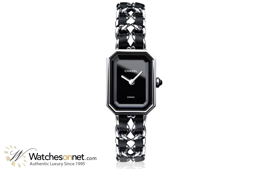 Chanel Premier  Quartz Women's Watch, Stainless Steel, Black Dial, H0451