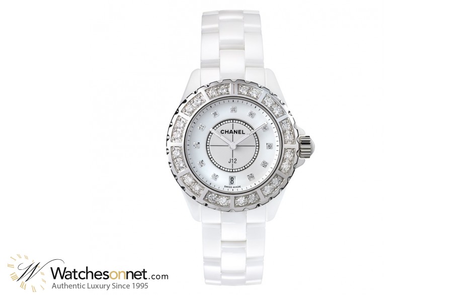 Chanel J12 Jewelry  Quartz Women's Watch, Ceramic, White Dial, H2429