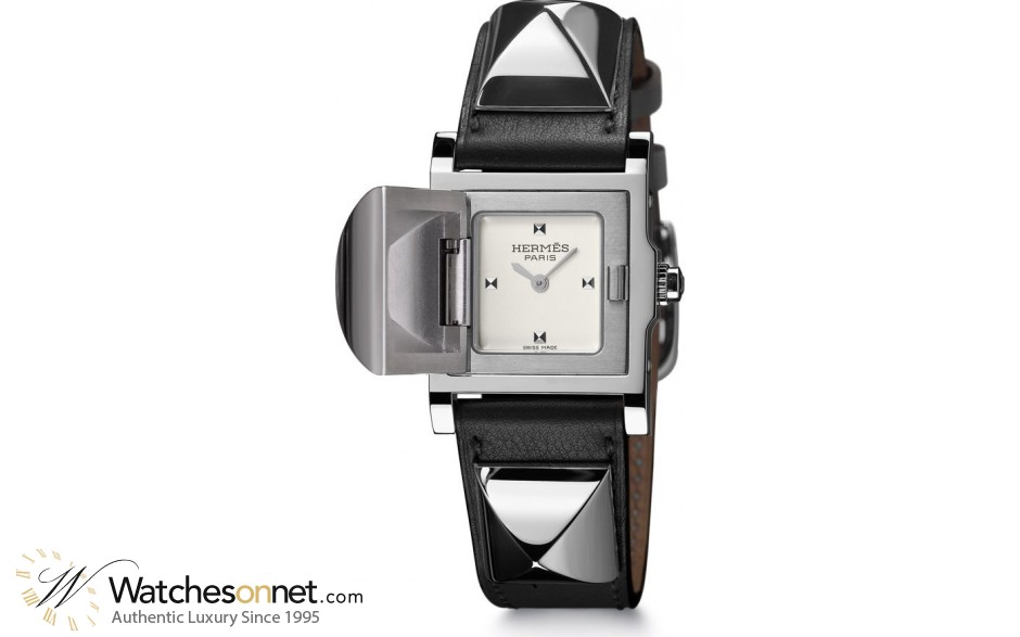 Hermes Medor  Quartz Women's Watch, Stainless Steel, Silver Dial, 028322WW00