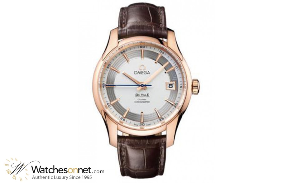 Omega De Ville Hour Vision  Automatic Men's Watch, 18K Rose Gold, Silver Dial, 431.63.41.21.02.001