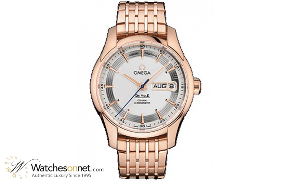 Omega De Ville Hour Vision  Automatic Men's Watch, 18K Rose Gold, Silver Dial, 431.60.41.22.02.001
