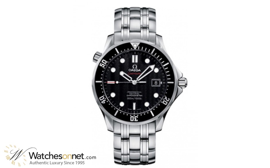 Omega Seamaster  Automatic Men's Watch, Stainless Steel, Black Dial, 212.30.41.20.01.002