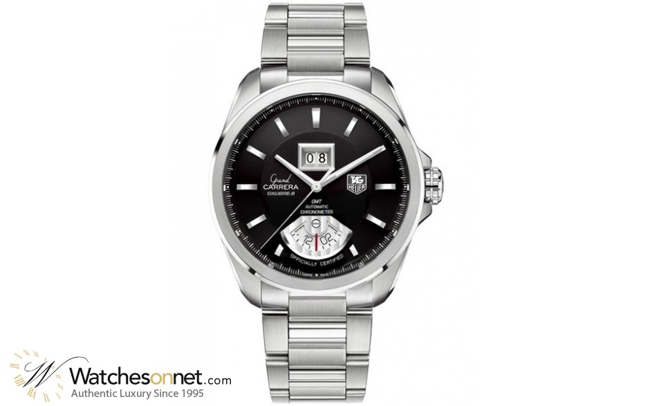 Tag Heuer Grand Carrera  Automatic Certified Men's Watch, Stainless Steel, Black Dial, WAV5111.BA0901