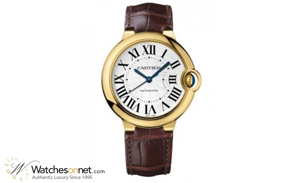 Cartier Ballon Bleu  Automatic Women's Watch, 18K Yellow Gold, Silver Dial, W6900356