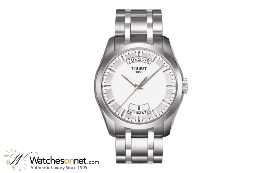 Tissot Couturier  Quartz Men's Watch, Stainless Steel, Silver Dial, T035.407.11.031.00