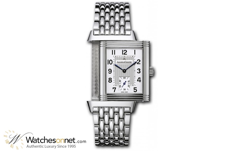 Jaeger Lecoultre Reverso Grande  Manual Winding Men's Watch, Stainless Steel, Silver Dial, 2708110