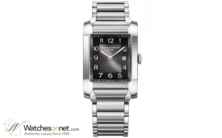 Baume & Mercier Hampton Classic  Automatic Men's Watch, Stainless Steel, Black Dial, MOA10021