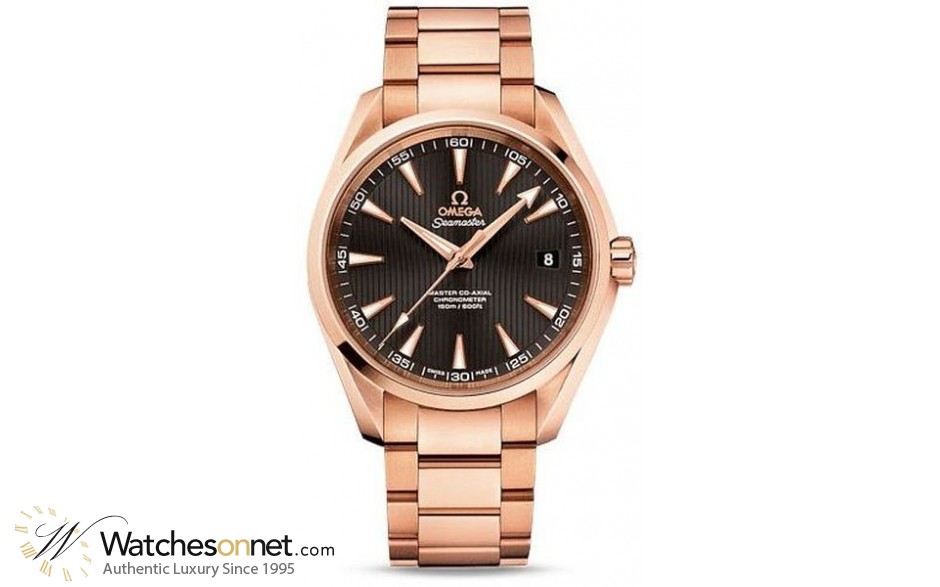 Omega Aqua Terra  Automatic Men's Watch, 18K Rose Gold, Brown Dial, 231.50.42.21.06.002
