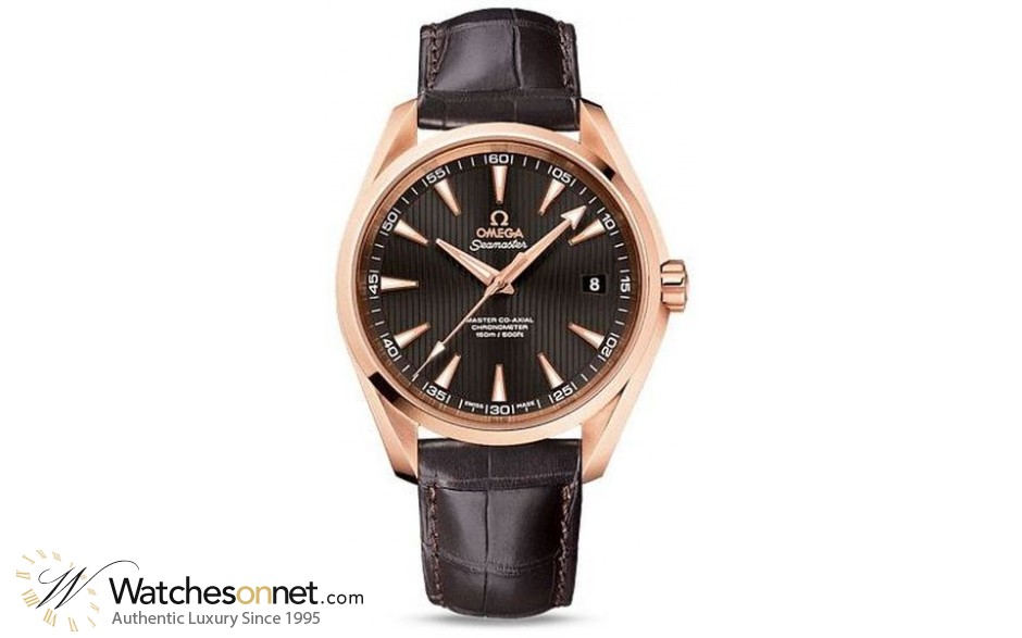 Omega Aqua Terra  Automatic Men's Watch, 18K Rose Gold, Brown Dial, 231.53.42.21.06.002