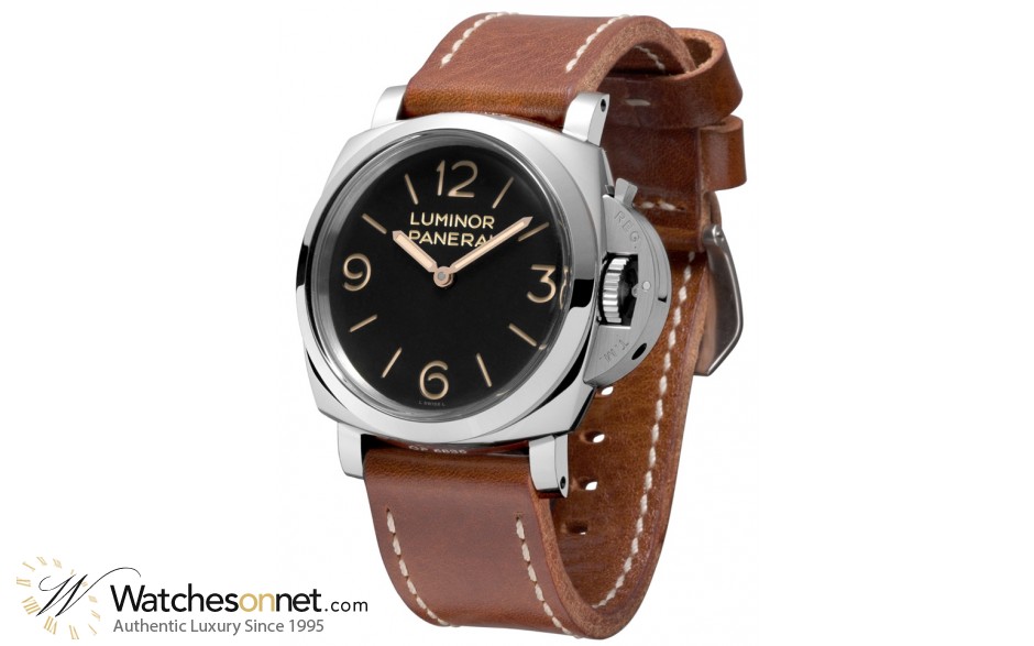 Panerai Luminor 1950  Mechanical Men's Watch, Stainless Steel, Black Dial, PAM00372