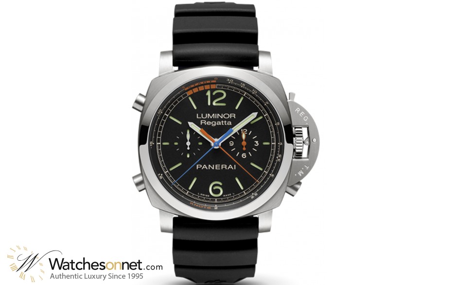 Panerai Luminor 1950 Limited Edition  Chronograph Flyback Men's Watch, Stainless Steel, Black Dial, PAM00526