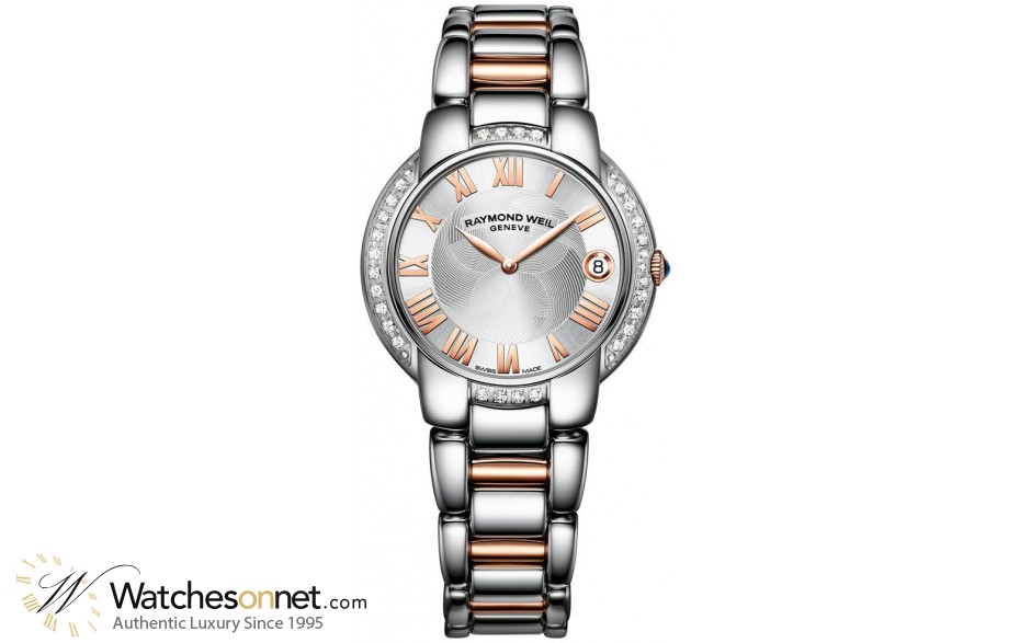 Raymond Weil Jasmine  Quartz Women's Watch, Stainless Steel, Grey Dial, 5235-S5S-01658