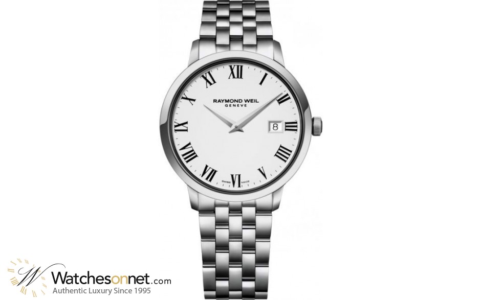 Raymond Weil Toccata  Quartz Men's Watch, Stainless Steel, White Dial, 5488-ST-00300