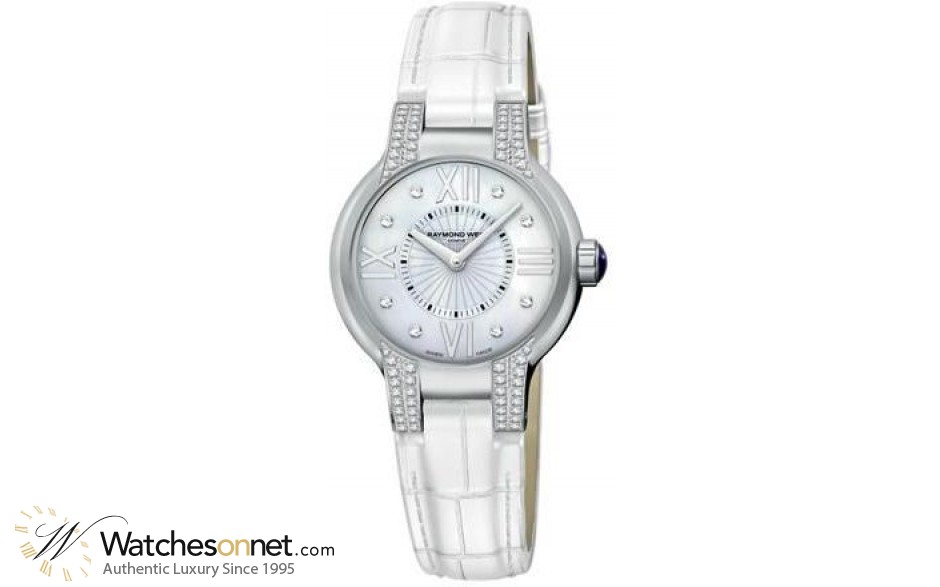 Raymond Weil Noemia  Quartz Women's Watch, Stainless Steel, Mother Of Pearl & Diamonds Dial, 5932-SLS-00995