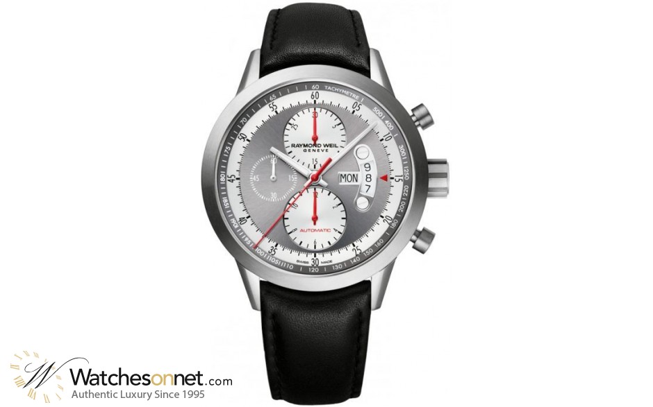 Raymond Weil Freelancer  Chronograph Automatic Men's Watch, Titanium, Grey Dial, 7745-TIC-05659
