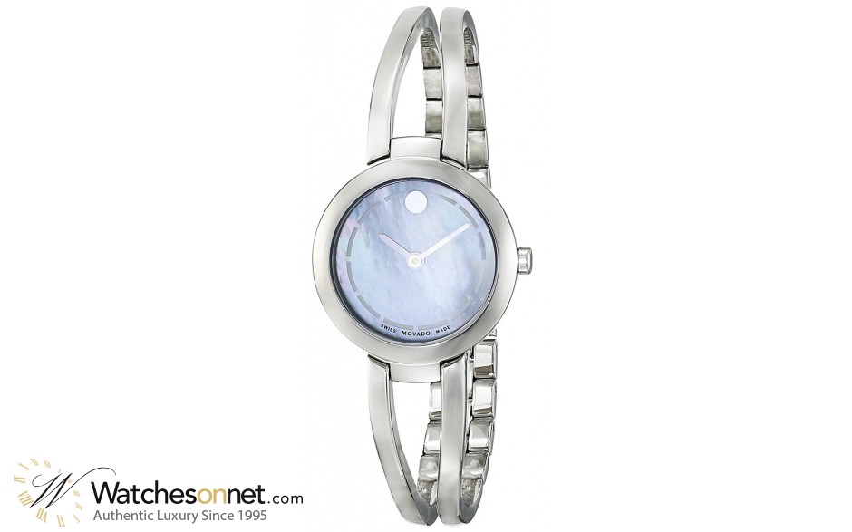 Movado Amorosa  Quartz Women's Watch, Stainless Steel, Mother Of Pearl Dial, 606812