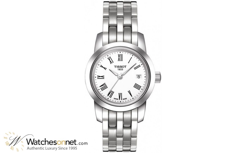 Tissot Classic Dream  Quartz Women's Watch, Stainless Steel, White Dial, T033.210.11.013.00