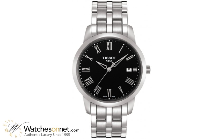 Tissot Classic Dream  Quartz Men's Watch, Stainless Steel, Black Dial, T033.410.11.053.01