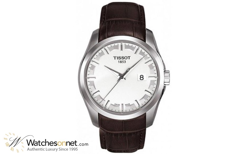 Tissot Couturier  Quartz Men's Watch, Stainless Steel, White Dial, T035.410.16.031.00